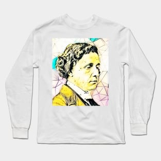 Lewis Carroll Portrait | Lewis Carroll Artwork 3 Long Sleeve T-Shirt